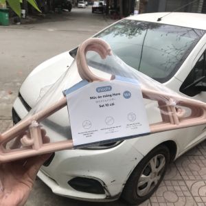 Mắc áo Hara 184 Inochi (Lốc 10 Cái) móc quần áo nhựa nguyên sinh (Tùy chọn màu)