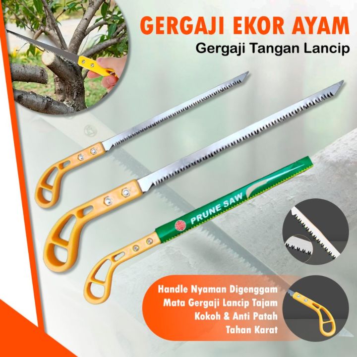 IDEKU Gergaji Ekor Ayam - Gergaji Dahan Ranting Kayu Gergaji Bambu ...