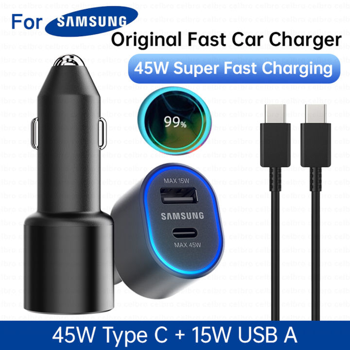 45W Original Type C Car Charger USB A 60W Fast Charging PD Phone