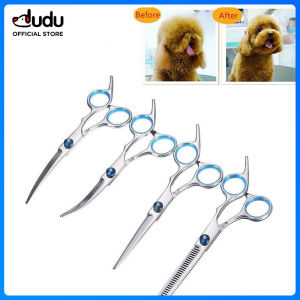 DUDU Pet New 6PCS/Set 6-Inch Pet Haircut Tool Dogs Cat Grooming Hair Styling Tools with Comb Kits