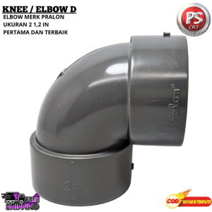 Knee D 2 1/2" Merk Pralon / Kenis D Sambungan L Siku 2 1/2" / Belokan Pipa PVC Elbow D Ukuran 2 1/2" Kuat Tahan Lama