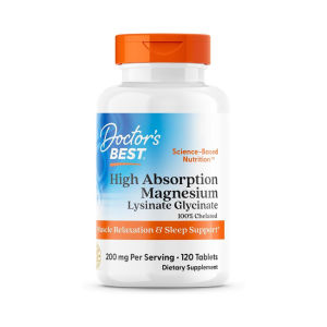 Viên Uống High Absorption Magnesium Lysinate Glycinate Doctor’s Best Hỗ Trợ Trí Nhớ Giảm Căng Thẳng - - Giảm các hiện tượng căng cơ uể oải nhức mỏi của cơ thể - Giảm hiện tượng chuột rút về đêm - Điều hòa lượng đường trong máu (người bị tiểu đường)