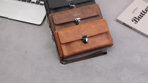 AE2025 New Fashionable Mens Wallet Multi-card slot large-capacity casual zipper coin purse clutch wallet