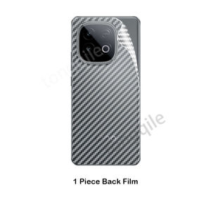 1-3Pcs Carbon Fiber Back Film For iQOO Neo 10 Neo10 5G 2025 Matte Transparent Protector Soft Film Full Cover Scratch Resistant Screen Protective Sticker Anti Dirty