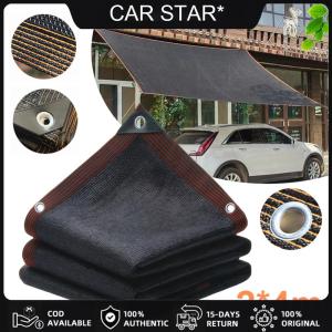 COD [จัดส่งฟรี] ผ้าใบกันน้ำตาข่ายกับ Grommets Garden Sunblock Shade ผ้าครีมกันแดดผ้าใบตาข่ายผ้าใบตา