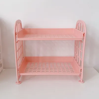 Kệ Nhựa Mini 2 tầng để bàn tiện lợi