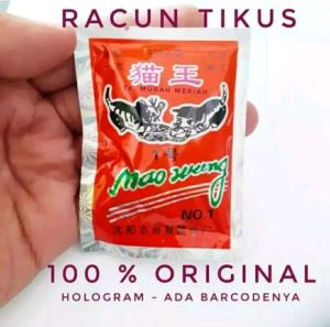 Racun Tikus CAP Mao Wang TERLARIS Ampuh Langsung Mati Kering Tidak Bau Orange Seperti Beras Merah Racun Hama Tikus Curut Tikus Got Hamster Nying Nying Asli Original Beli 10 Saset Free 1 Saset Makanan Racun Tikus Membunuh Tikus Kering Cepat Tidak Berbau