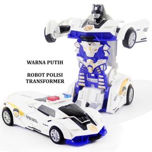 Mainan Mobil Robot Transform Tanpa Baterai Bisa Jalan Jauh Didorong Bahan Tebal