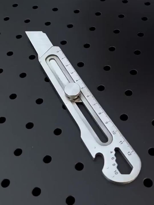 Stainless Steel 6 in 1 Multi Tool Utility Metal Retractable Cutter