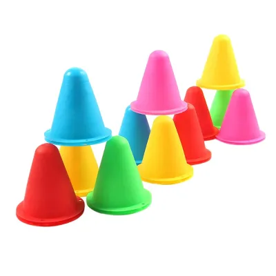 JOMEY 20Pcs/lot Outdoor Windproof Skate Training Roller Skating Skating Cone Pile Cups Sarking Cones Training Marker