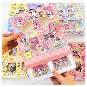 100Pcs Sanrio Sticker Anime Kawaii Cute Transparent Waterproof Graffiti Stickers DIY Stationery Decoration Decals Kids Gifts