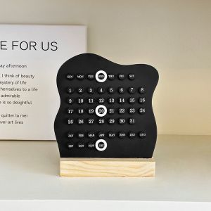 📅ฏิทินตั้งโต๊ะ📅มินิมอล ปฏิทิน พร็อพถ่ายรูป ตกแต่งบ้าน ของขวัญวันเกิดขอ ใช้ซ้ำได้ทุกปี ถอดแยกฐานได้