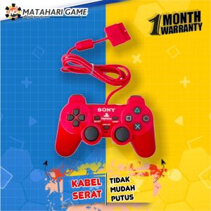 Stick Stik PS2 Kabel Serat Warna Hijau Sony Playstation 2 Stik Getar Warna