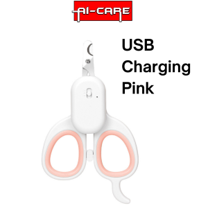 Pet Grooming Sharp Nail Clipper Built-in LED UV Light Cat Nail Trimmer for Pets Pemotong Kuku Kucing dan Anjing