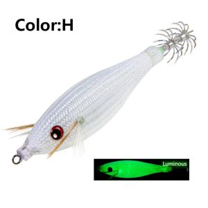 ADREE Glow in Dark Floating Squid Jig Artificial Plastic Plastic Squid Bait High Quality Multicolor Jigging Fishing Lure Sea Fishing
