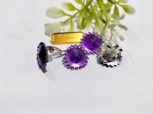 Hijabnur1 - Sepasang Anting Jepit Hijab/Anting Klip Hijab Handmade