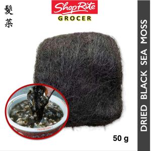 Dried Black Sea Moss (髮菜 Hair Moss / Fatt Choy) - 50g