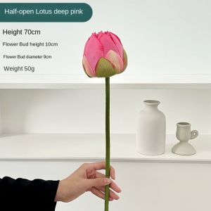 ANANAA 80CM Artificial Lotus Leaf Home Decor Floral Elegant Flower Arrangement Decoration DIY Silk Flowers Home Living Room Decoration