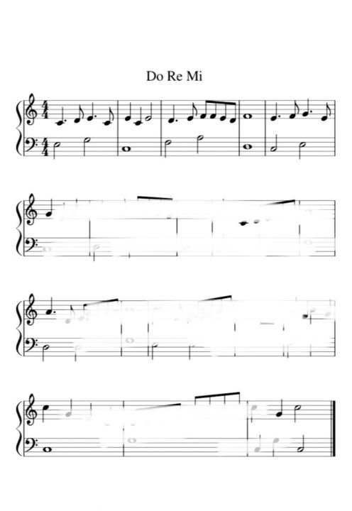 Thumbnail image for a PDF titled “Do Re Mi | EASY piano music sheet | Lazada”