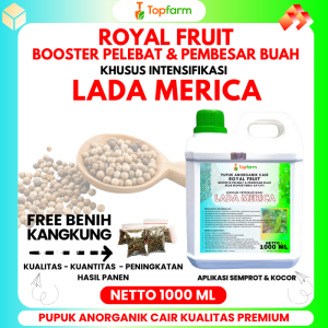 Pupuk Topfarm / Pupuk Pelebat Buah Lada / Pupuk Untuk Lada / Pupuk Organik Cair Untuk Lada / Pupuk Pelebat Buah Lada / Pupuk Booster Pelebat Buah Lada Merica / Pupuk Merica Lada Sahang