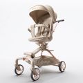 Maruya's Baby Walking Aid T6 Second Generation Baby Stroller Lightweight Foldable Can Sit Can Lie One-Button Retractable Two-Way Baby Stroller. 