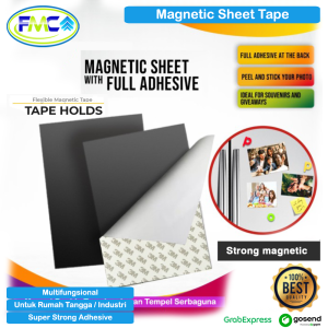 Magnet Lembaran Tape Double Tip Magnetic Tempel Sheet Lembar Flexibel Strong Adhesive Tape Multi Fungsi