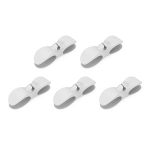 5Pcs Klip Penggulung Kabel Tempel Serbaguna Pelindung Cable Gantungan Kabel Cord Holder Dapur Gantungan Hook / Pc Computer Usb Cable Holder