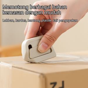 Pisau Pembuka Kotak Magnetik Otomatis Pisau Pegas Serbaguna Pisau Keramik Anti-Rusak Mini Pisau Pemotong Kardus Pisau Portabel Aman Digunakan