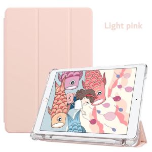 IPAD MINI 7 8.3 INCH 2024 FLIP CASE TRANSPARENT SOFT CASING WITH SLOT PEN