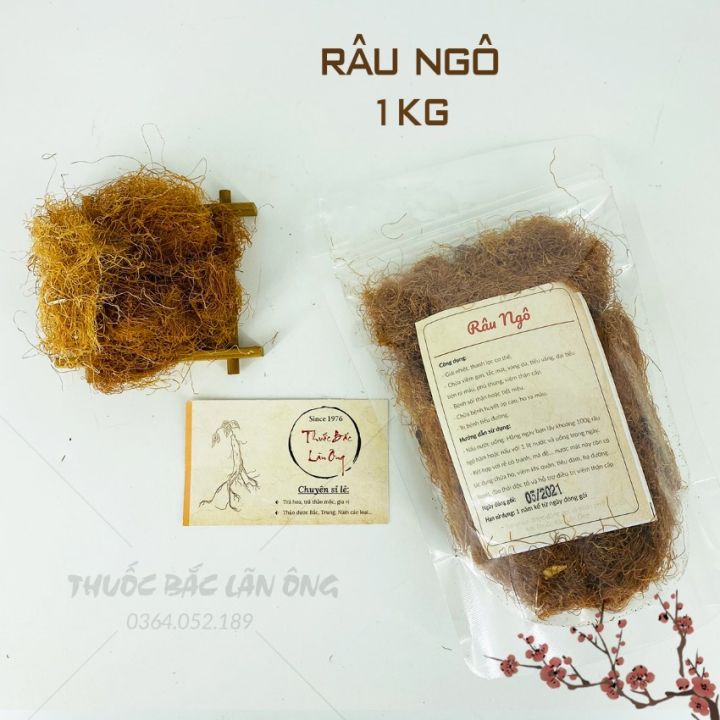 Râu ngô 1kg, râu bắp, dâu, dùng nấu nước sâm, thanh nhiệt, giải khát, mát gan, lợi tiểu