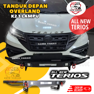 TANDUK DEPAN PREMIUM KUALITAS IMPORT GRADE A  BUMPER  OVERLAND K2 3 LAMPU - MOBIL ALL NEW TERIOS 2018 Aksesories Mobil Bisa COD
