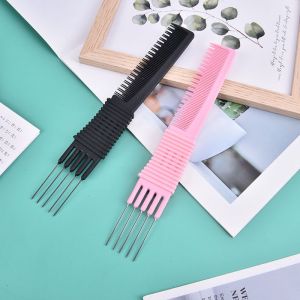 hananre Oil Head Curly Comb Men Double Side Tooth Combs Steel Needle Fork Combs