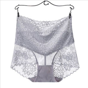 Lace Panties Breathable Womens Panties Shape Lift the Buttocks V-shaped Belt Light Pink Light Color