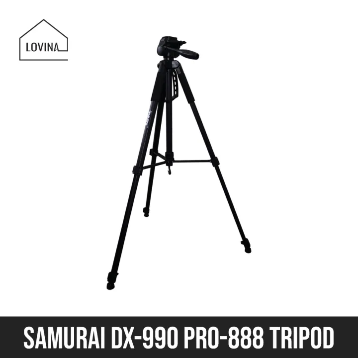 Premium Tripod Samurai Pro888s Samurai DX-999 Tripod Stand Portable DX999 for DSLR HD Digital Video Samurai DX 999 Action Camera Pro SLR Mirrorless Heavy Duty Professional
