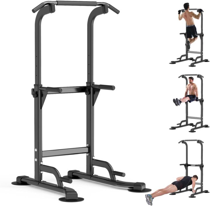 ISE Power Tower Panca Palestra Multifunzione, Stazione Palestra Con Sbarra Trazioni Chin Up Pull Up Workout Dip Bar A Casa Max 150kg Sy 4006