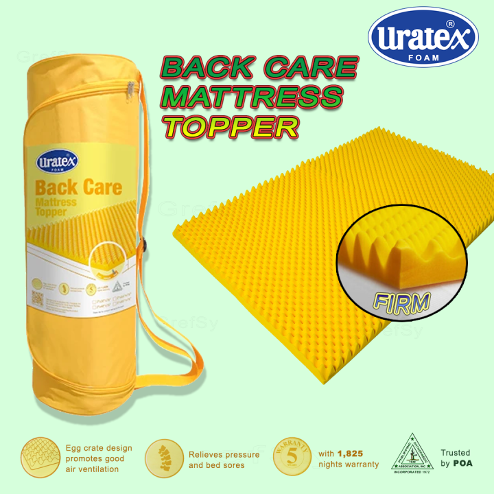 URATEX 100 GENUINE BACK CARE EGG CRATE (YELLOW FIRM FOAM) Lazada PH