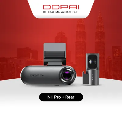 DDPAI N1 Pro 2.5K 1440P Front & Rear Super Capacitor Dash Cam with ADAS & NightVIS