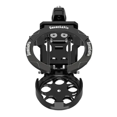 Foldable Universal Motorcycle Water Bottle Cage Holder Anti‑Vibration Handlebar Mount for Bicycle Scooter