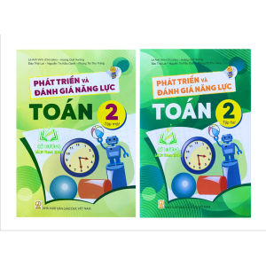 Sách - Combo Phát triển và đánh giá năng lực Toán 2 tập 1 +2 - ĐN