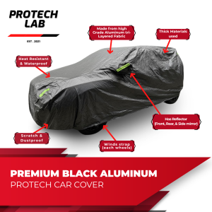 Mitsubishi ASX Protech Lab - Premium 3-Layered All Weather BLACK Aluminum Car Cover