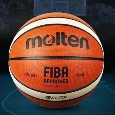 [Local Seller] Molten number7 indoor outdoor games kid free gift professional FIBA basketball 7号魔腾篮球