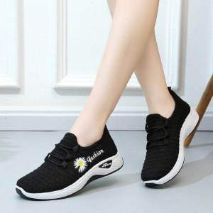 New Autumn WomenS Shoes Casual Fashionable Versatile Sporty Breathable Flat-Soled Fabric Shoes Soft-Soled Comfortable Slip-Ons