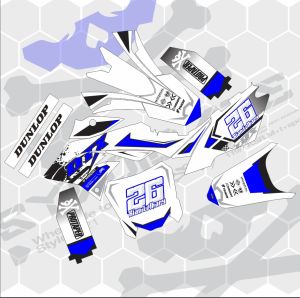 Decal/Stiker Dtracker- - crf150L-klx bf-WR155/Gordon full body(Bisa ganti warna+nama+no)