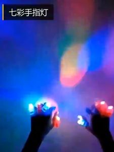 ✨ 50PCS Glow in the Dark Finger Lights Magic Neon Light Up Toys Party Supplies for School Activities Kids