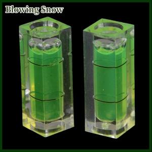 Blowing 2Pcs rectangular cube spirit level bubble measuring level ruler detector tool