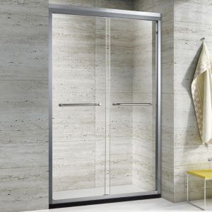 BAs One-Shaped Shower Room Partition Household Bath Room Screen Bathroom Glass Bath Overall Sliding Door Customization