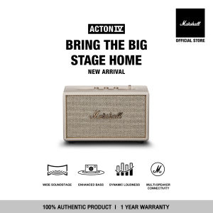 [NEW ARRIVAL] MARSHALL ACTON IV BLUETOOTH SPEAKER CREAM - 1 YEAR WARRANTY