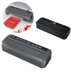 CHUAN Dry  Wet Sealing Vacuum Sealer Machine Built-in Cutter 9998KPa Automatic Vacuum Packing Machine Heavy Duty Automatic Function Food Fresh Keeper Household Use