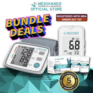 Medihands Blood Pressure Monitor & Blood Glucose Monitor MDH-A12 Bundle Deal