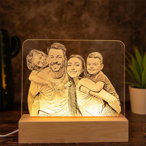 Personalized Gift Customized 3D Photo Lamp for Valentines Day  Birthday Night Light 7 Color 3D Lamp Custom Photo & Text Lamps